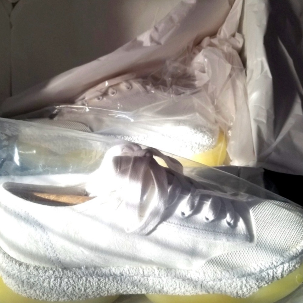 Alexander Wang White Canvas Sneakers - Picture 3 of 12